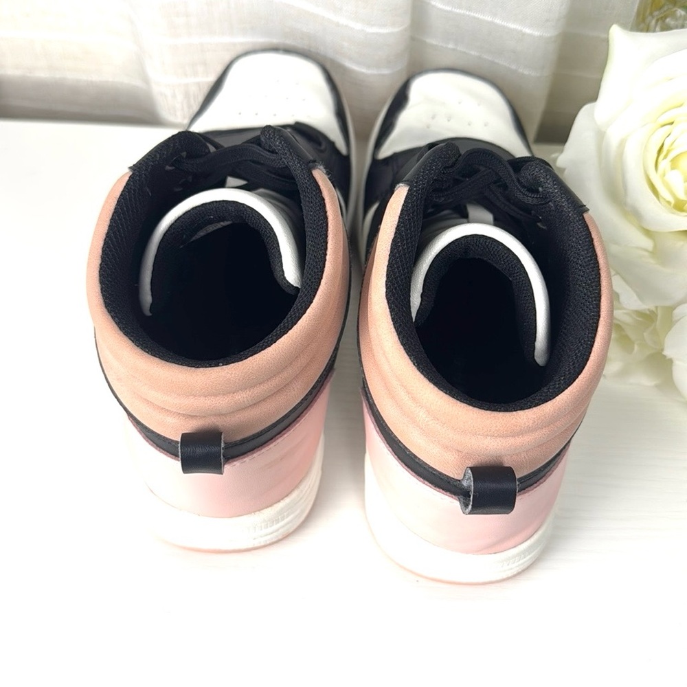Dream Pairs Kids High-Top Sneakers - Black and Pink - Picture 8 of 11